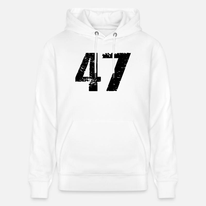 Maillot à 47 numéros - Sweat à capuche bio CRUISER Stanley/Stella Unisexe - blanc