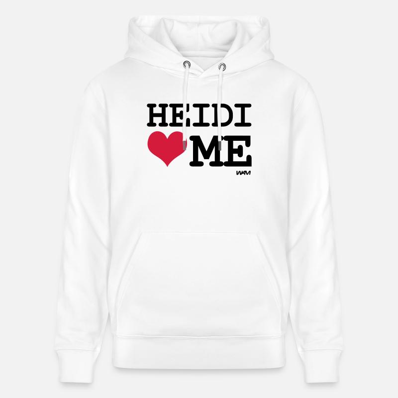 heidi m'aime - Sweat à capuche bio CRUISER Stanley/Stella Unisexe - blanc