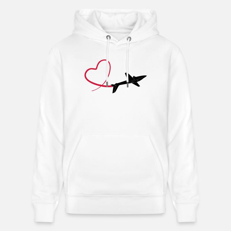 sailplane fox glider - Sweat à capuche bio CRUISER Stanley/Stella Unisexe - blanc