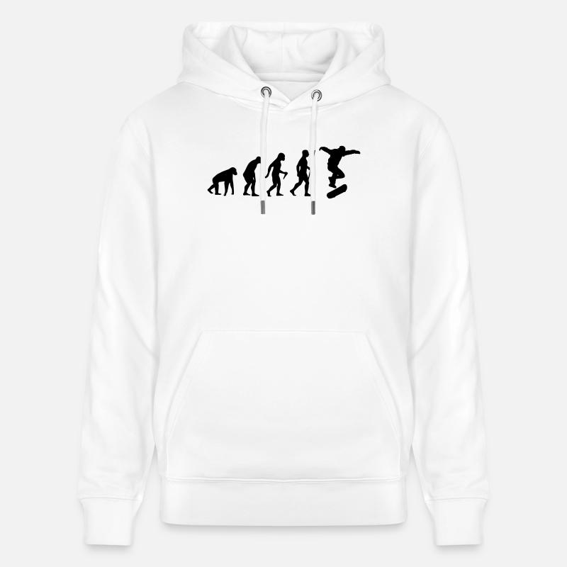 skateboard - Sweat à capuche bio CRUISER Stanley/Stella Unisexe - blanc