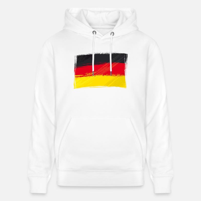 Drapeau, Drapeau, Allemagne fan - Sweat à capuche bio CRUISER Stanley/Stella Unisexe - blanc
