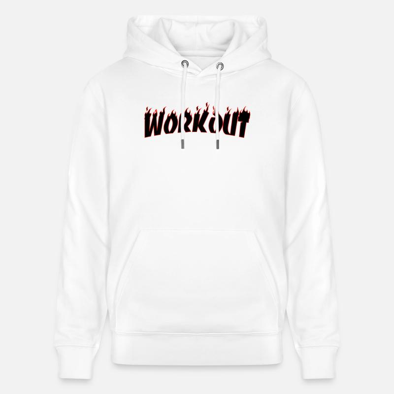 Workout Motivation - Sweat à capuche bio CRUISER Stanley/Stella Unisexe - blanc
