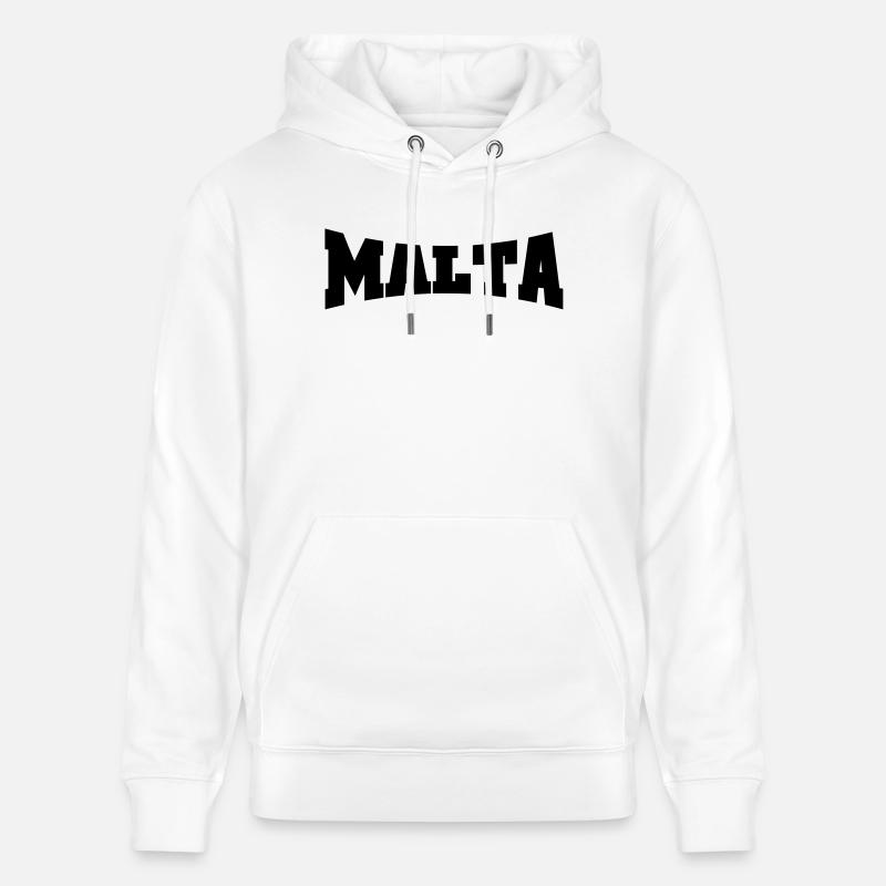 Malte logo - Sweat à capuche bio CRUISER Stanley/Stella Unisexe - blanc