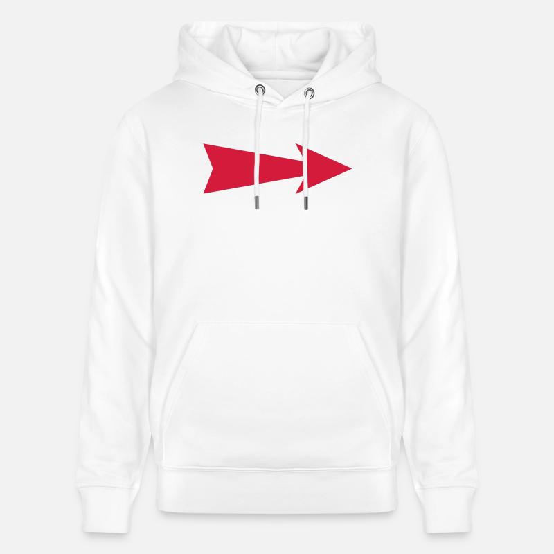 flèche - Sweat à capuche bio CRUISER Stanley/Stella Unisexe - blanc
