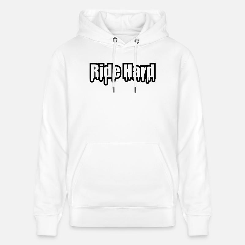 Ride Hard Graffiti - Stanley/Stella Unisex Bio-Hoodie CRUISER  - Weiß