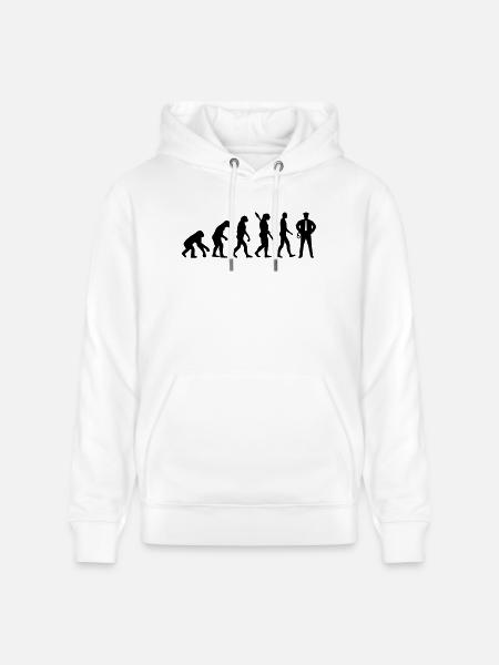 Evolution Police - Sweat à capuche bio CRUISER Stanley/Stella Unisexe - blanc