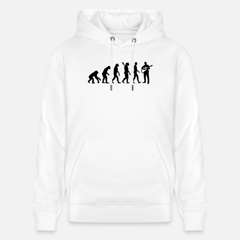 Evolution Guitar - Stanley/Stella CRUISER Unisex Organic Hoodie - white