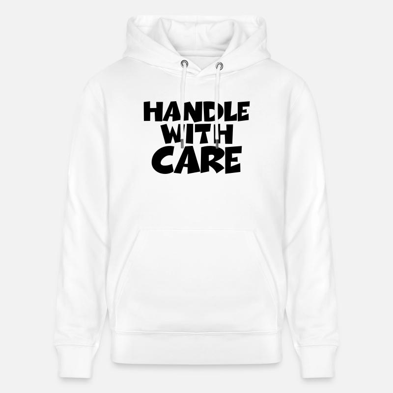 Handle with care - Sweat à capuche bio CRUISER Stanley/Stella Unisexe - blanc