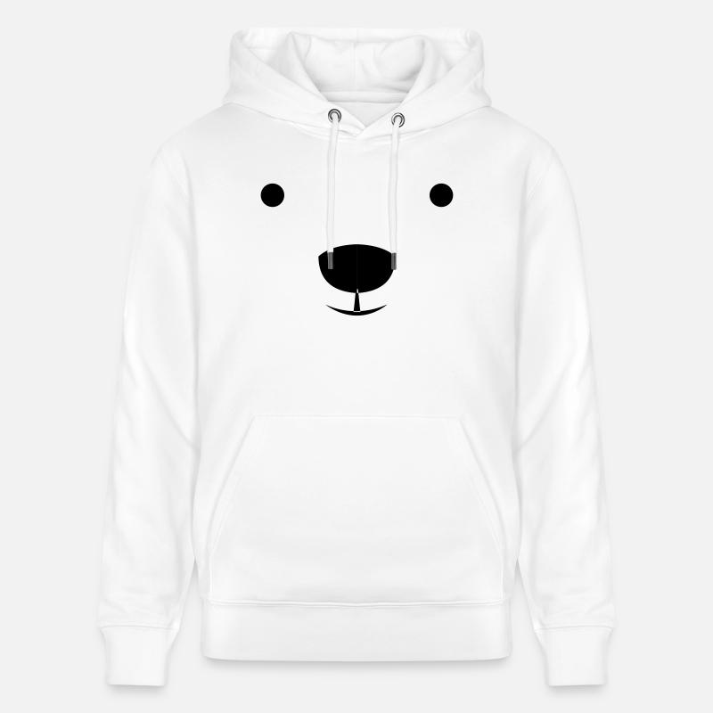 Polar Bear - Sweat à capuche bio CRUISER Stanley/Stella Unisexe - blanc
