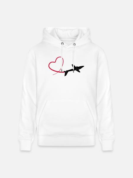 Kunstflug aerobatic Fox - Stanley/Stella CRUISER Unisex Organic Hoodie - white