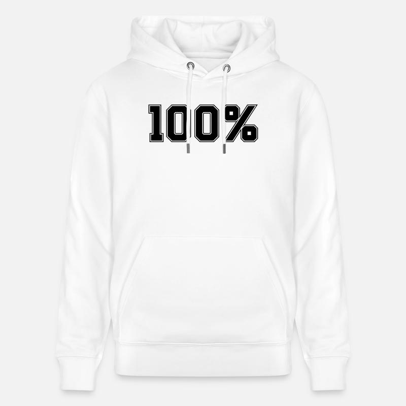 100 - Sweat à capuche bio CRUISER Stanley/Stella Unisexe - blanc