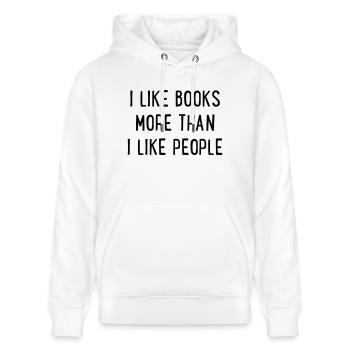 Livres - Sweat à capuche bio CRUISER Stanley/Stella Unisexe - blanc - Devant - Alina (178cm) & Michal (187cm)