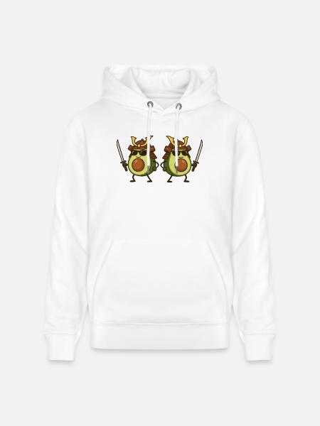 avocado samurai 2 - Stanley/Stella Unisex Bio-Hoodie CRUISER  - Weiß