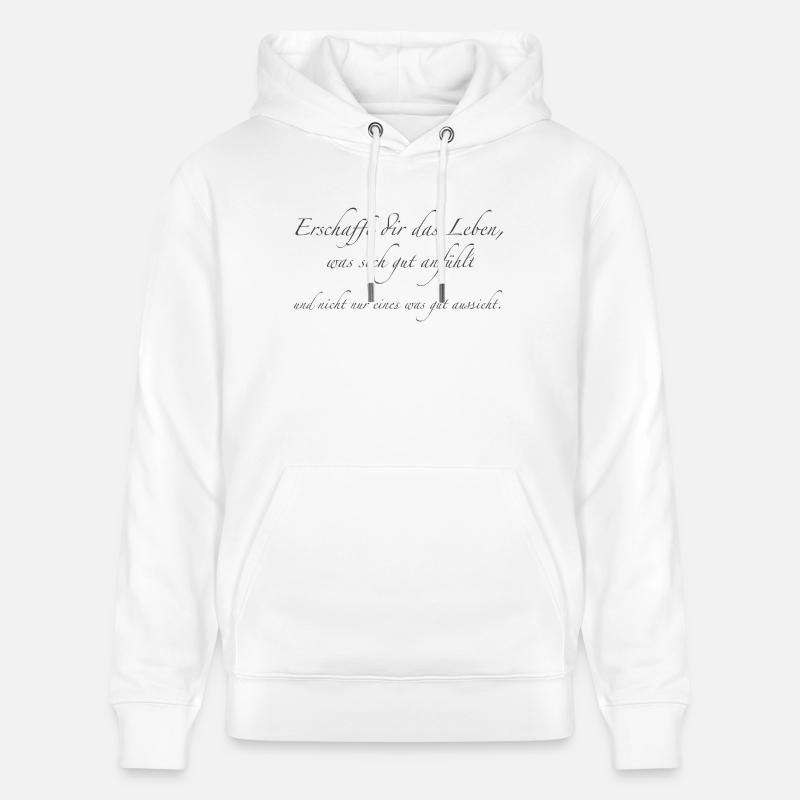 Créez votre vie - Sweat à capuche bio CRUISER Stanley/Stella Unisexe - blanc