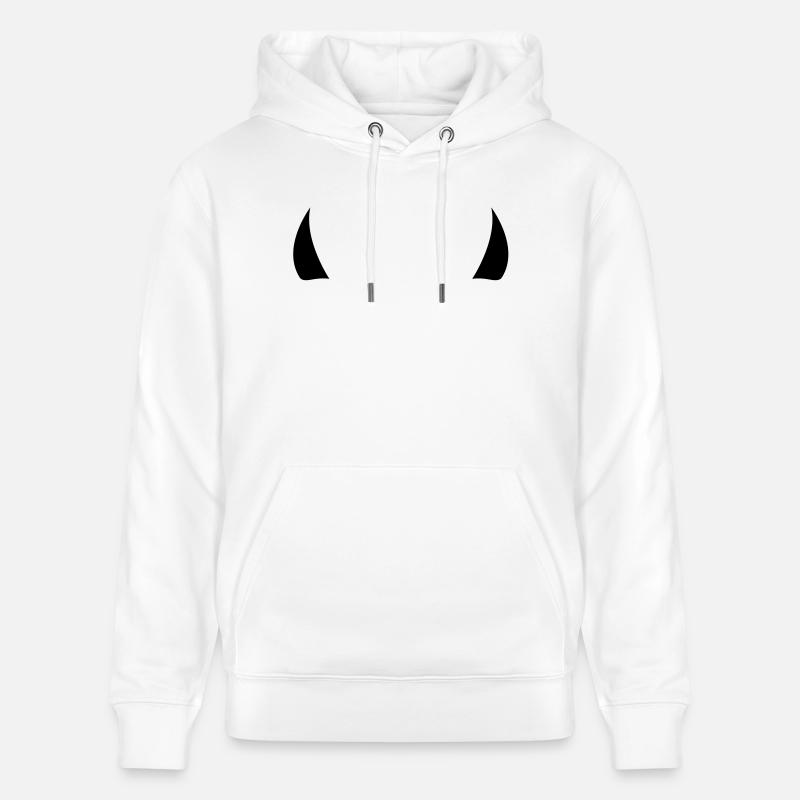 devil horns - Sweat à capuche bio CRUISER Stanley/Stella Unisexe - blanc