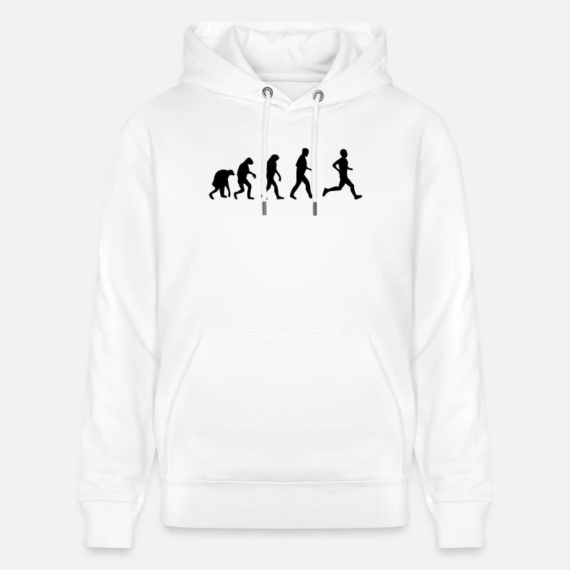 jogging evolution - Stanley/Stella Unisex Bio-Hoodie CRUISER  - Weiß