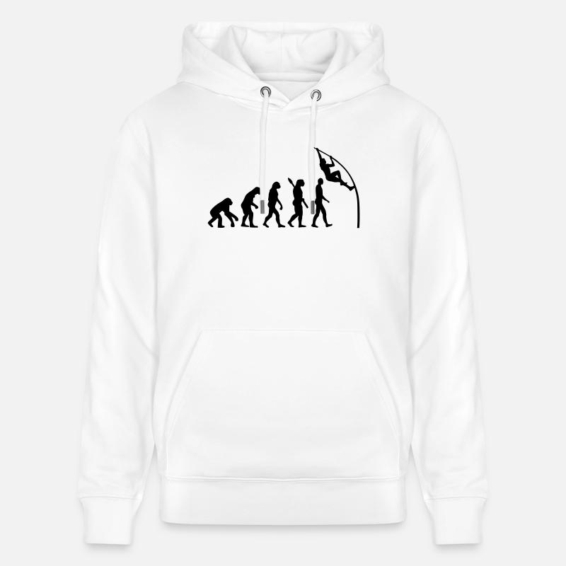 Evolution Stabhochsprung - Stanley/Stella Unisex Bio-Hoodie CRUISER  - Weiß
