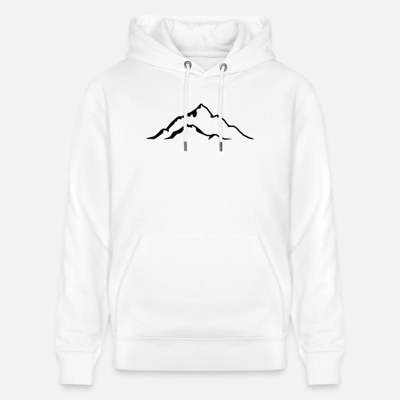 Mountain - Sweat à capuche bio CRUISER Stanley/Stella Unisexe - blanc