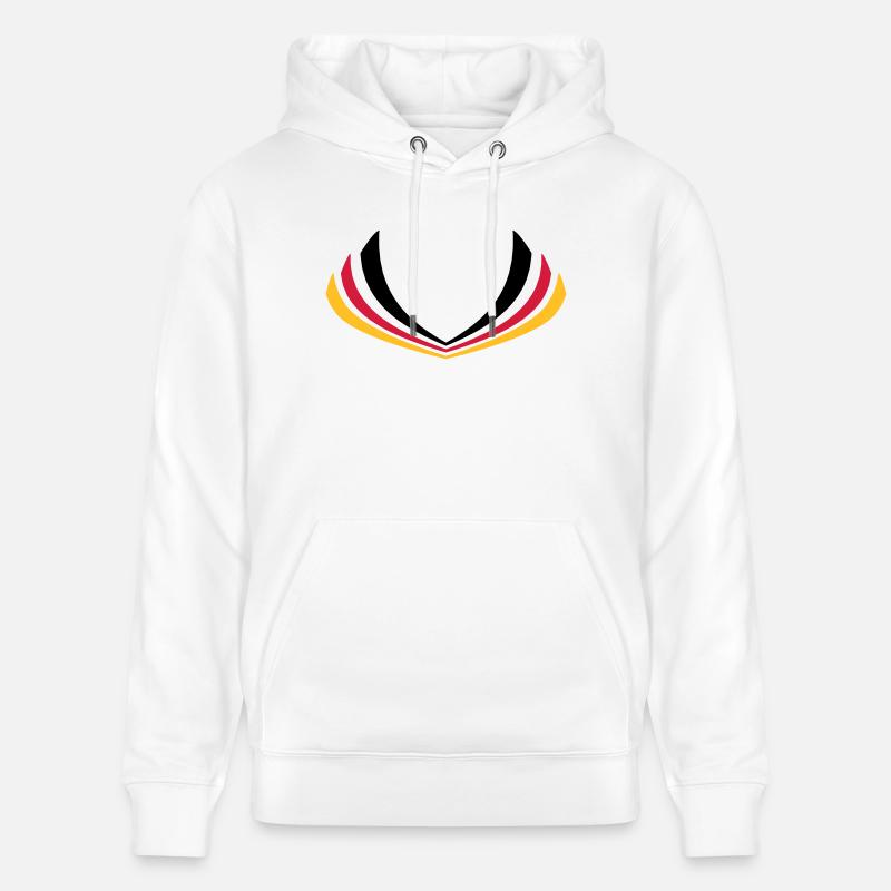 Drapeau de bande Allemagne - Sweat à capuche bio CRUISER Stanley/Stella Unisexe - blanc