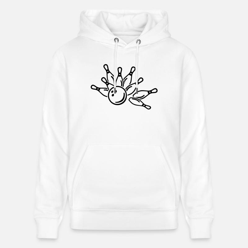 Bowling - Stanley/Stella Unisex Bio-Hoodie CRUISER  - Weiß
