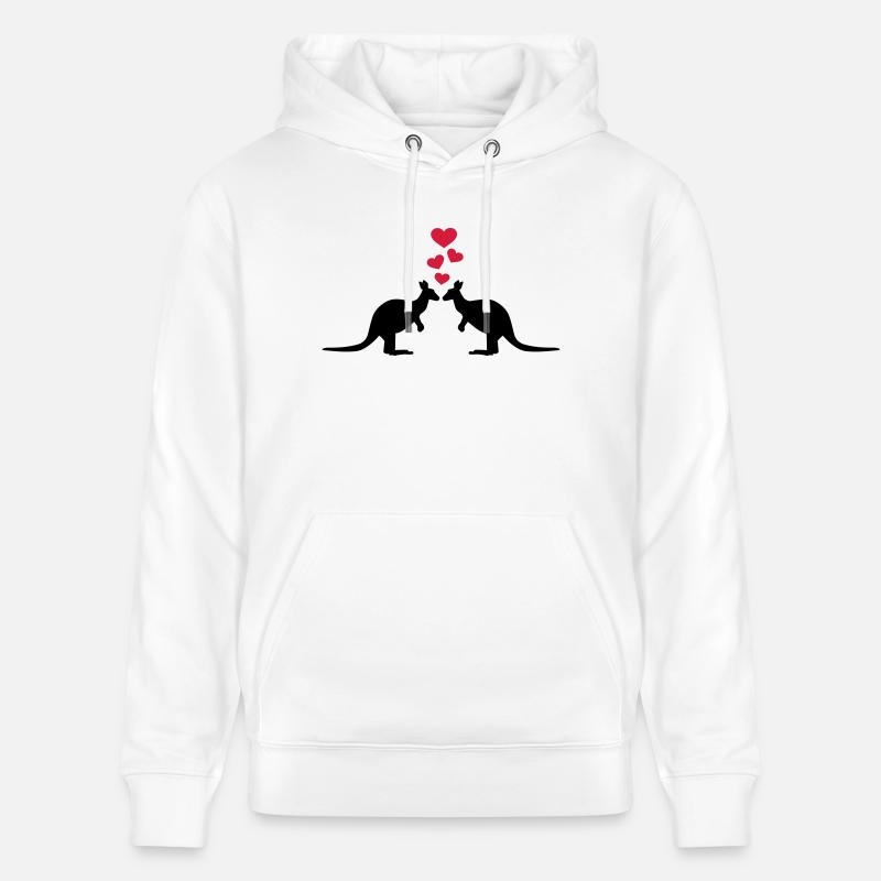 Känguru - Stanley/Stella Unisex Bio-Hoodie CRUISER  - Weiß