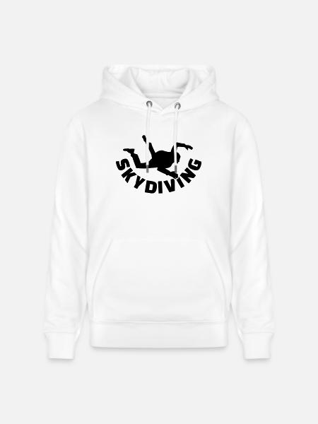 Skydiving - Stanley/Stella Unisex Bio-Hoodie CRUISER - Weiß