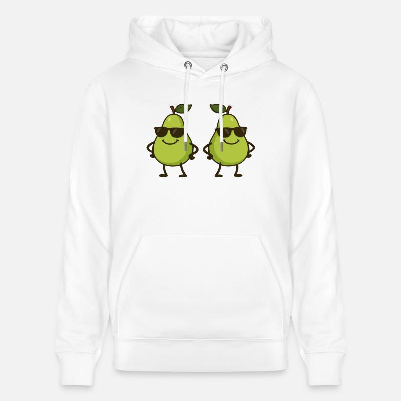 Pear Comic Cool 2 - Stanley/Stella CRUISER Unisex Organic Hoodie - white