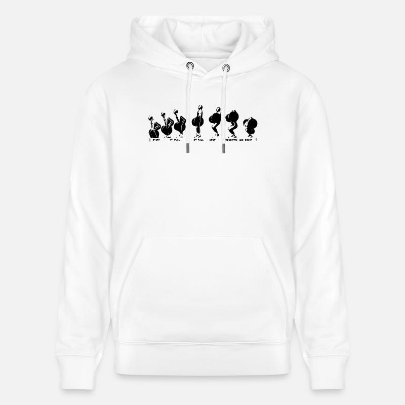 Squat Clean - Sweat à capuche bio CRUISER Stanley/Stella Unisexe - blanc