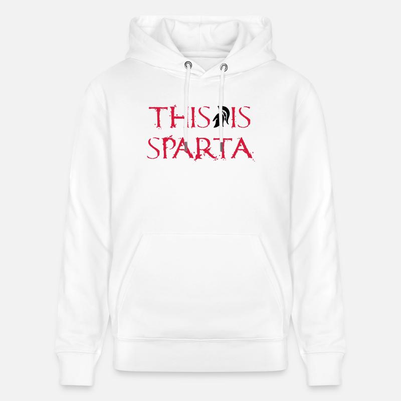 This is Sparta - Sweat à capuche bio CRUISER Stanley/Stella Unisexe - blanc