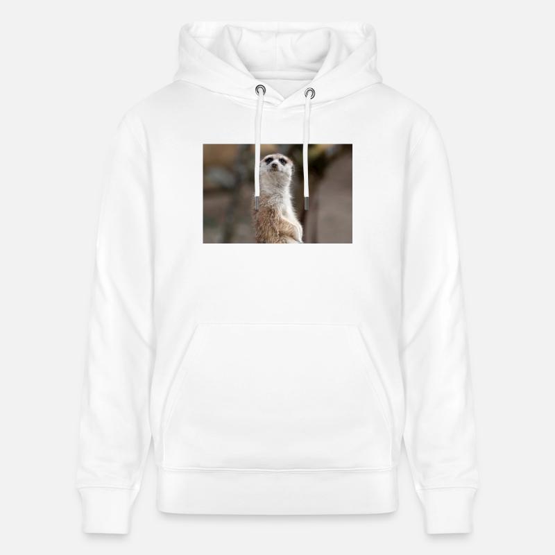 Erdmännchen Suricata suricatta - Stanley/Stella Unisex Bio-Hoodie CRUISER  - Weiß