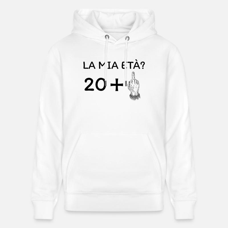 Mon âge 21 ans - Sweat à capuche bio CRUISER Stanley/Stella Unisexe - blanc