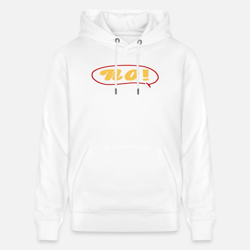Non avec bulle de dialogue - Sweat à capuche bio CRUISER Stanley/Stella Unisexe - blanc