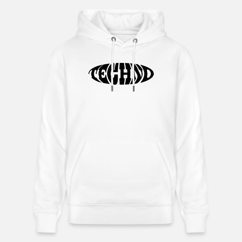 Techno Spruch Geschenk - Stanley/Stella Unisex Bio-Hoodie CRUISER  - Weiß