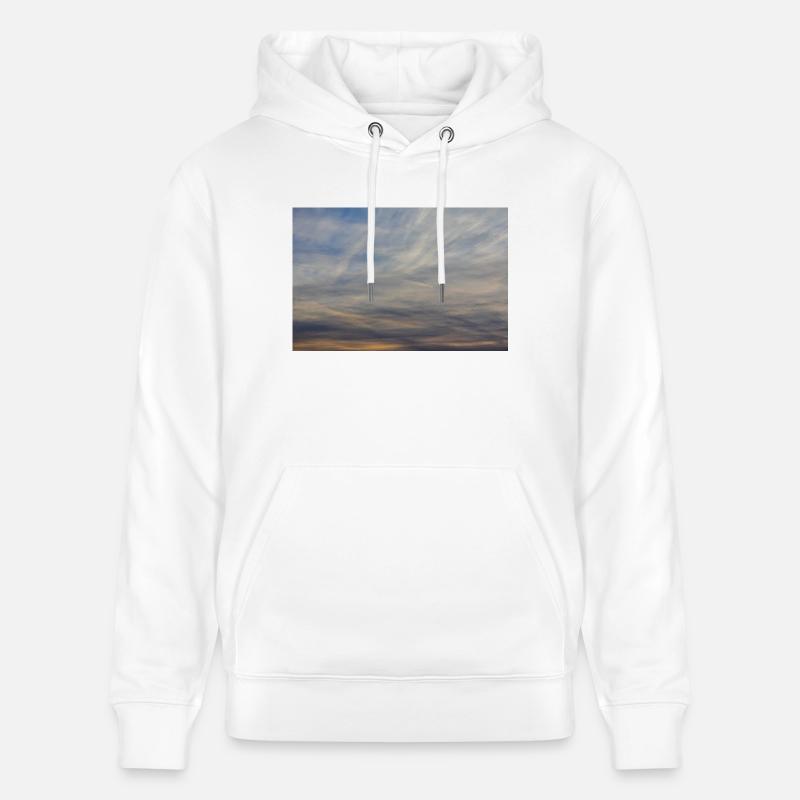 Dark aurora sky - Sweat à capuche bio CRUISER Stanley/Stella Unisexe - blanc