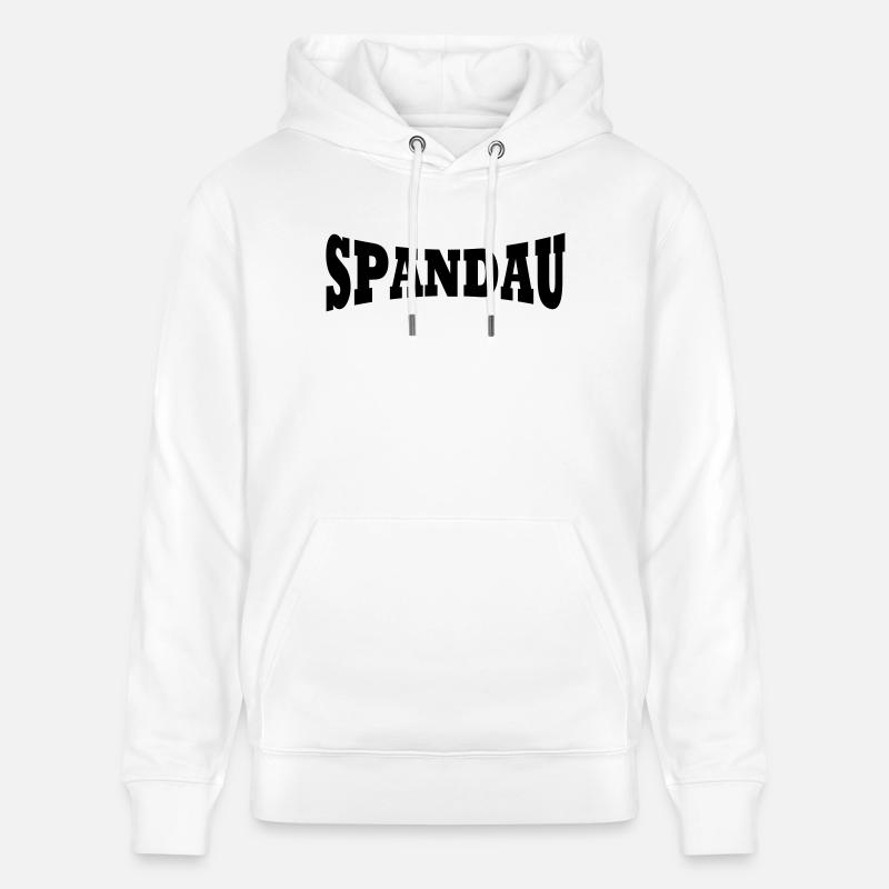 Spandau lettrage - Sweat à capuche bio CRUISER Stanley/Stella Unisexe - blanc