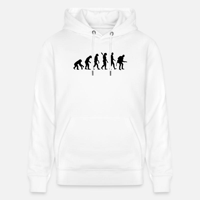 Évolution Musicien - Sweat à capuche bio CRUISER Stanley/Stella Unisexe - blanc