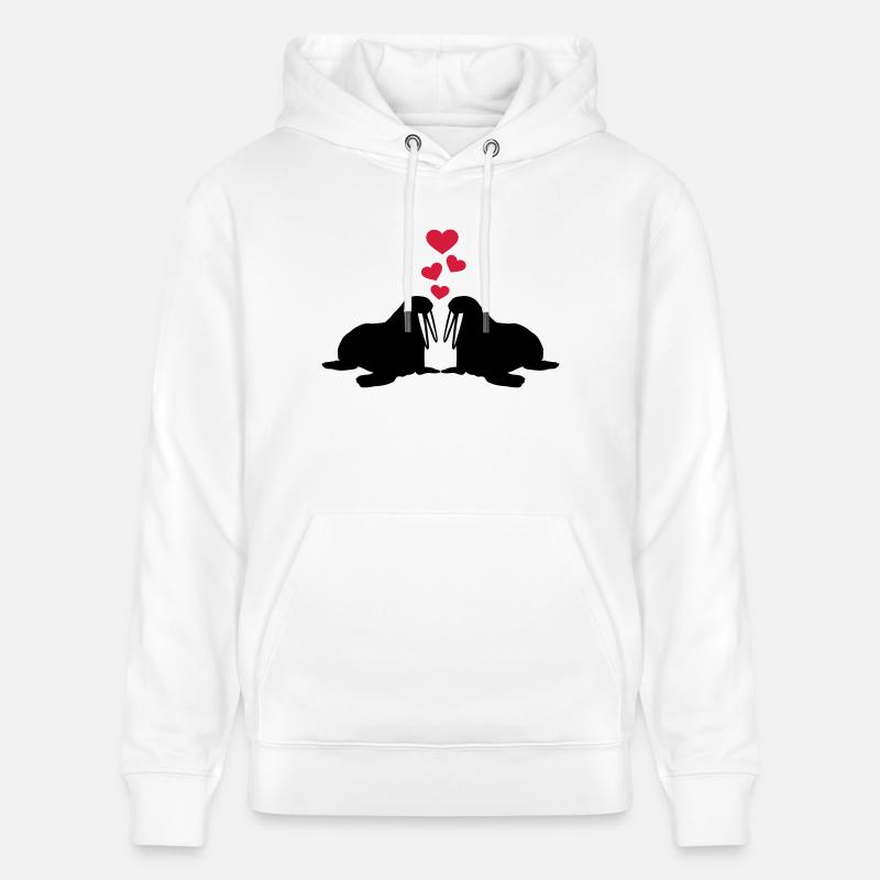 Morse - Sweat à capuche bio CRUISER Stanley/Stella Unisexe - blanc
