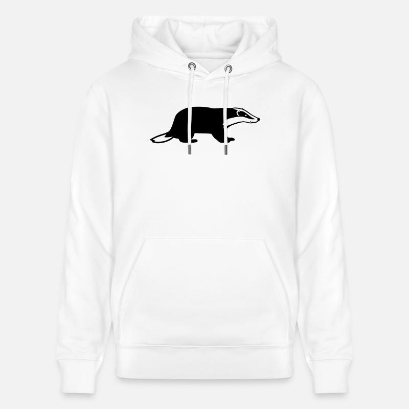 Blaireau - Sweat à capuche bio CRUISER Stanley/Stella Unisexe - blanc