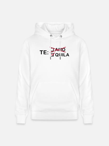 te_amo_quila_2_f2 - Stanley/Stella Unisex Bio-Hoodie CRUISER  - Weiß