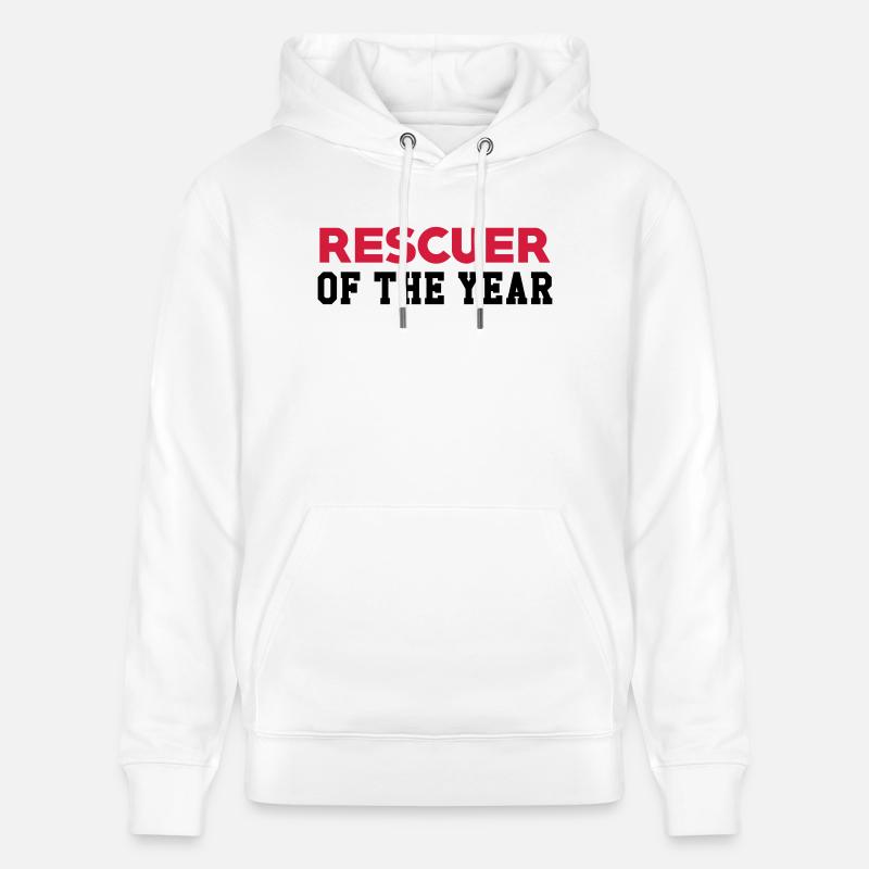 Secourisme / Secouriste / Secours / Secourir - Sweat à capuche bio CRUISER Stanley/Stella Unisexe - blanc