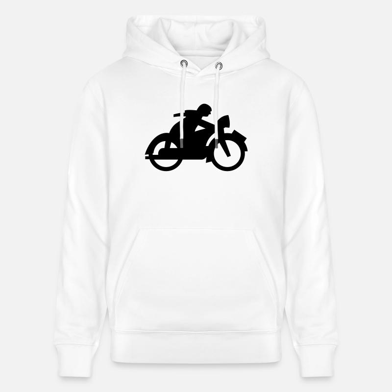 Motocycle - Sweat à capuche bio CRUISER Stanley/Stella Unisexe - blanc