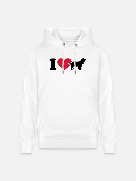 Cocker Spaniel - Stanley/Stella Unisex Bio-Hoodie CRUISER - Weiß