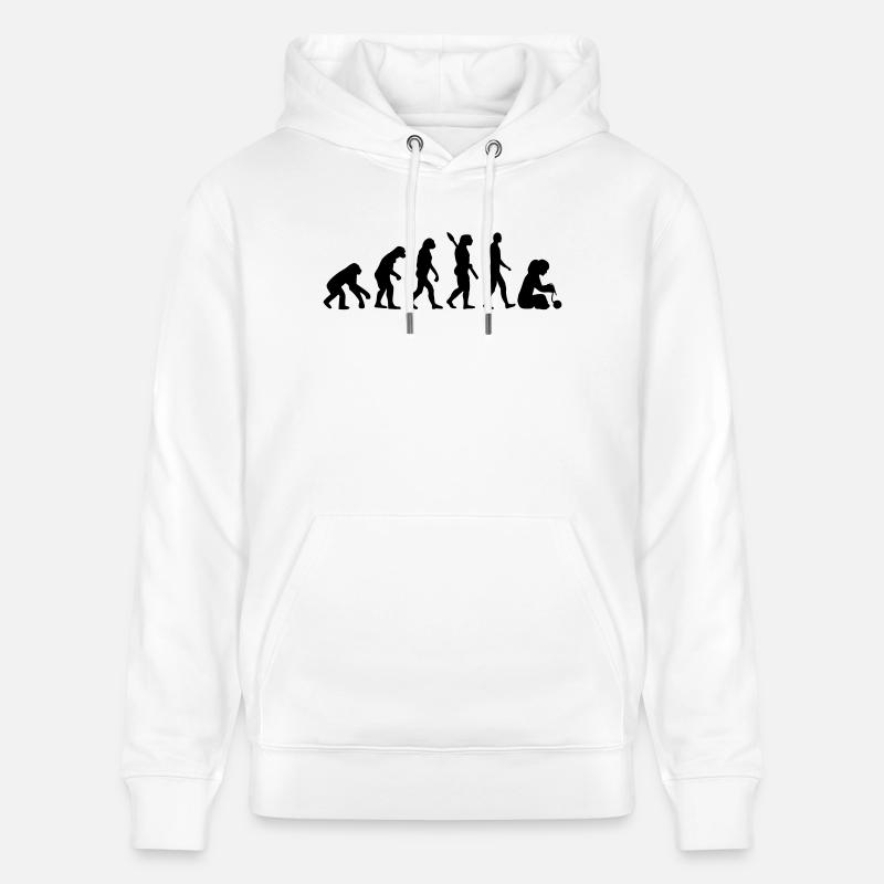 Evolution Tricoter - Sweat à capuche bio CRUISER Stanley/Stella Unisexe - blanc