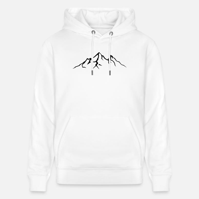 berge - Sweat à capuche bio CRUISER Stanley/Stella Unisexe - blanc