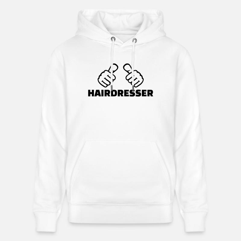 Coiffeur - Sweat à capuche bio CRUISER Stanley/Stella Unisexe - blanc