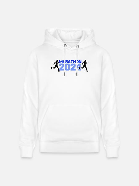 Marathon 2024 - Stanley/Stella CRUISER Unisex Organic Hoodie - white