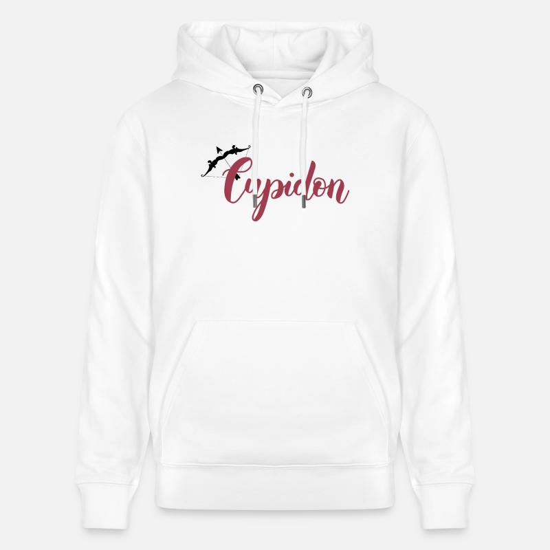 Cupidon - Sweat à capuche bio CRUISER Stanley/Stella Unisexe - blanc
