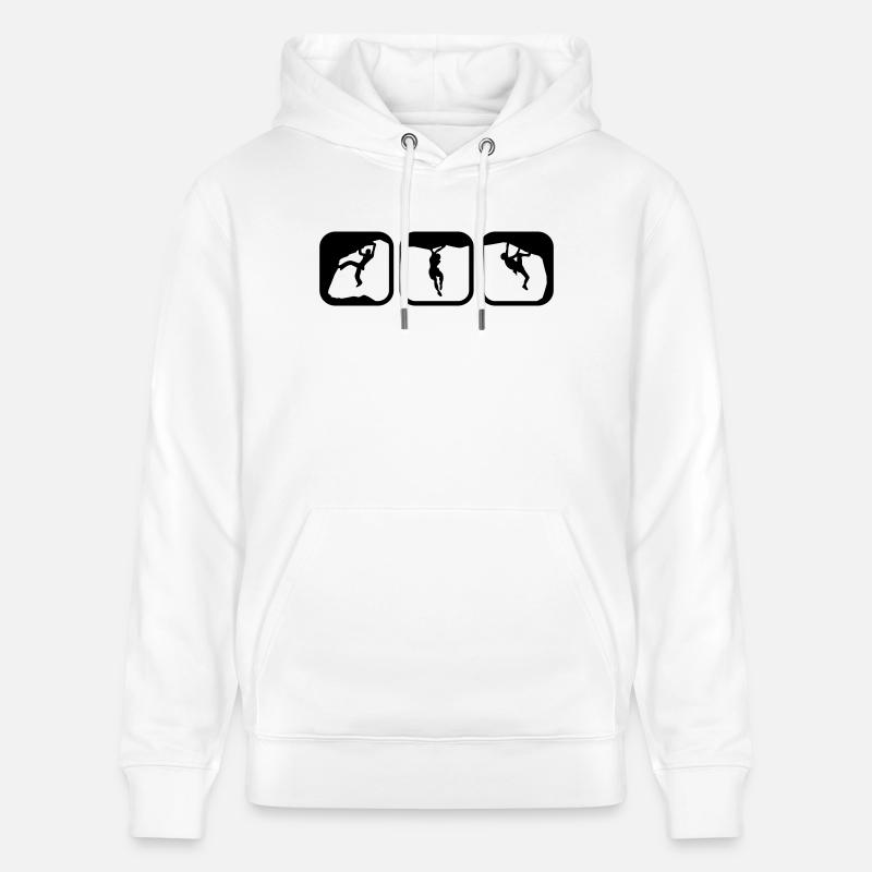 escalade-ensemble - Sweat à capuche bio CRUISER Stanley/Stella Unisexe - blanc