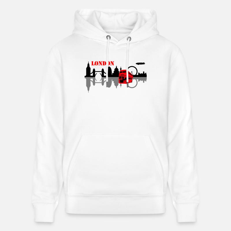 london skyline - Stanley/Stella Unisex Bio-Hoodie CRUISER  - Weiß