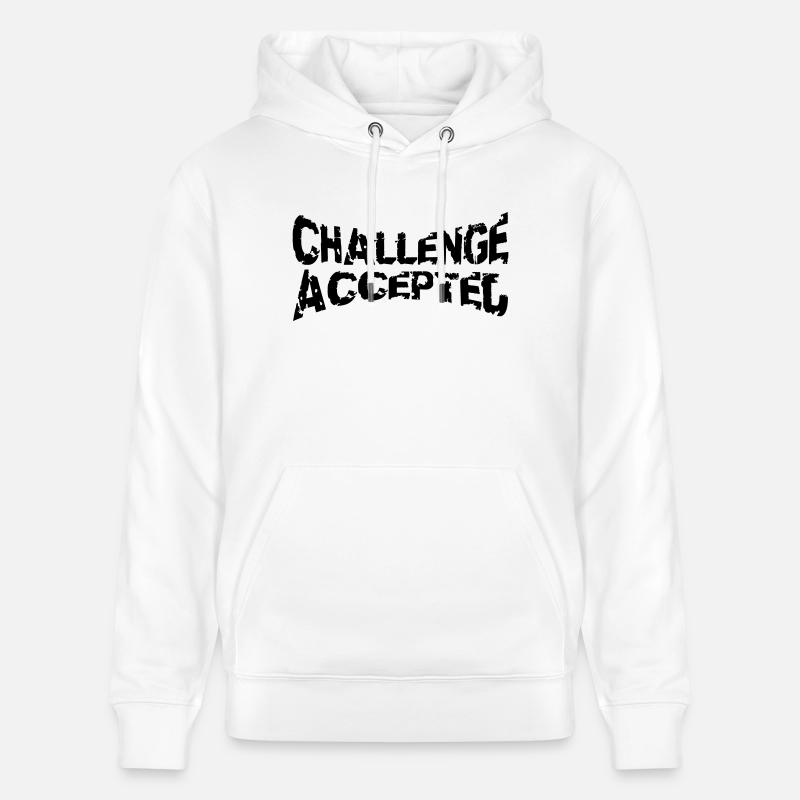 Refroidisseur Stempel Challenge Accepted - Sweat à capuche bio CRUISER Stanley/Stella Unisexe - blanc
